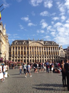 side view of the Grand Place